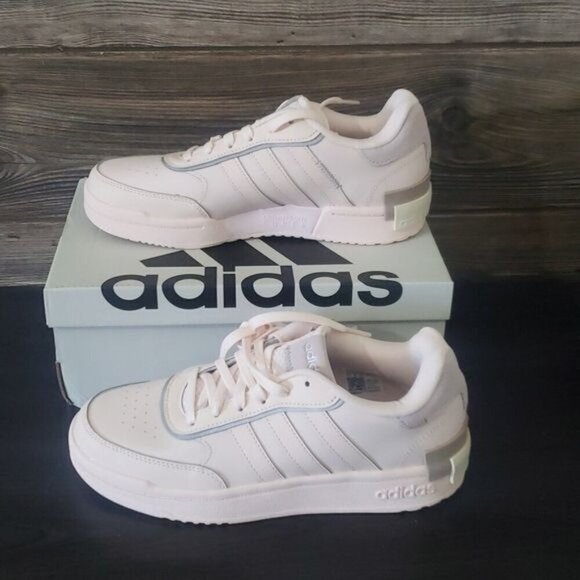 New Adidas Postmove Basketball Womens Sneakers Pastel Pink Casual Athletic Shoes - Picture 1 of 10